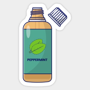Peppermint Oil Sticker